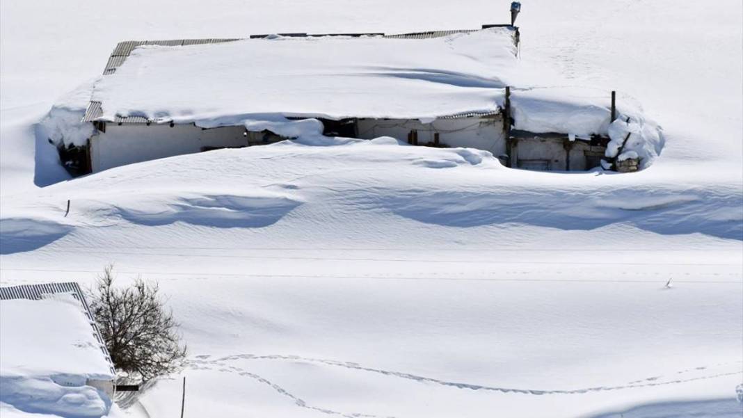 Bu köyde yaşayanlar yılın 8 ayını kar altında geçiriyor! Baharın gelmesini umutla bekliyorlar 15